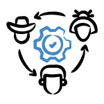 AI tools and upskilling icon